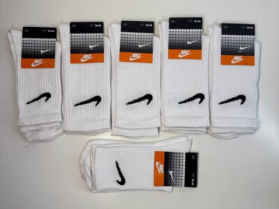 Nike Wysokie Białe Skarpety że sciagaczem rozmoary od 36 do 47